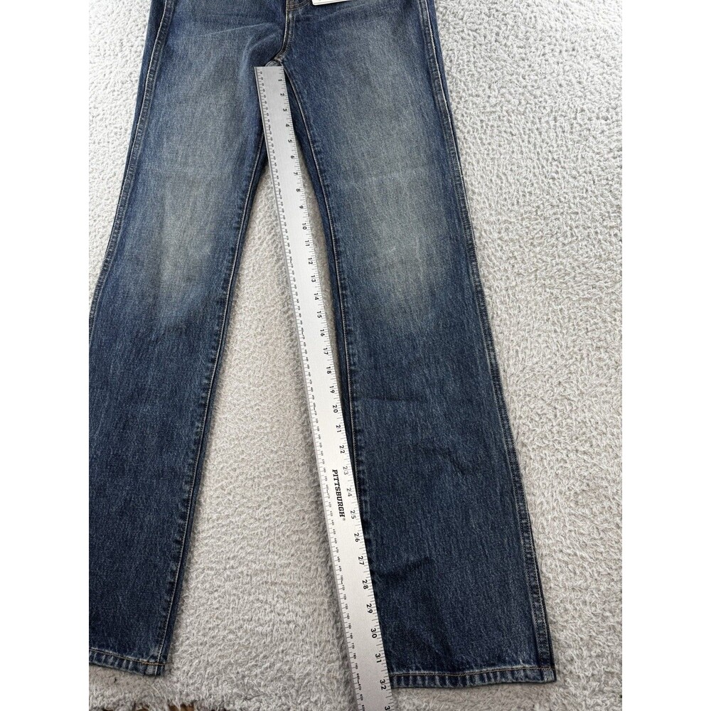 NWT Khaite Danielle Jeans 24 High Rise Straight Leg Slim Fit Denim - Picture 7 of 13